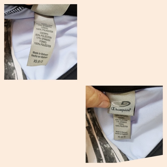 Brand New CHAMPION Swim Suit Tankini Top Size XS 0-2 - Picture 4 of 4